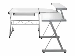 Clicnbuy Mesa De Ordenador|Escritorio de esquina madera contrachapada 132x112x99 cm