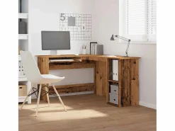 Escritorio de esquina madera contrachapada madera vieja^Clicnbuy Best