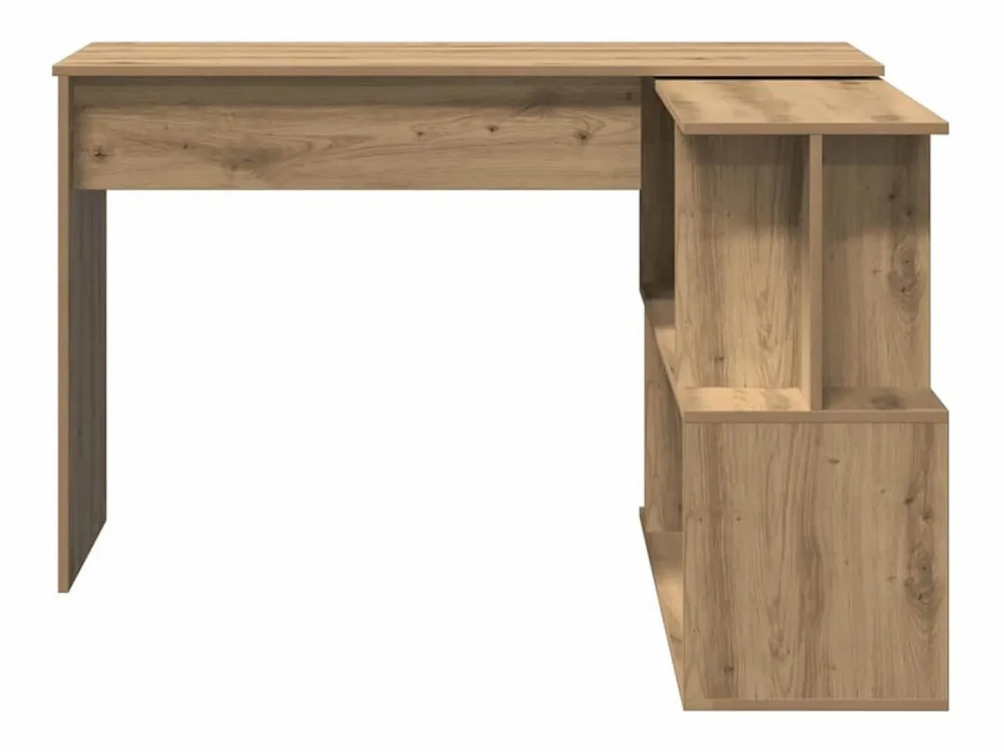 Clicnbuy Escritorio de esquina madera contrachapada 200,5x50x76 cm Marru00f3n Best