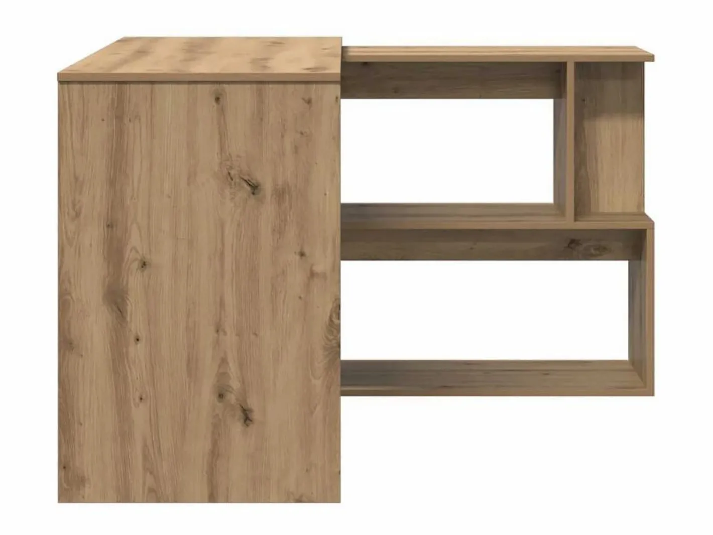 Clicnbuy Escritorio de esquina madera contrachapada 200,5x50x76 cm Marru00f3n Best