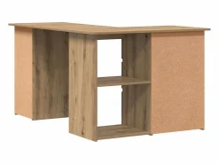 Clicnbuy Escritorio Rinconero|Escritorio de esquina madera contrachapada 145x100x76 cm