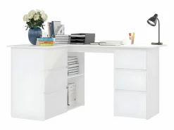 Clicnbuy Escritorio Rinconero|Escritorio de esquina madera contrachapada 145x100x76 cm