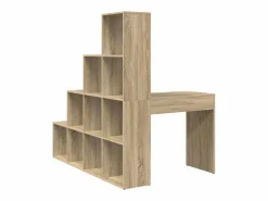 Clicnbuy Escritorio Rinconero|Escritorio de Esquina Roble Sonoma 101.5 x 149.5 x 149.5 cm