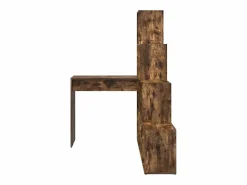 Clicnbuy Escritorio de Esquina Roble ahumado 101.5 x 149.5 x 149.5 cm Marru00f3n Hot