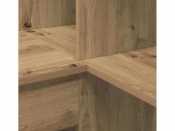 Clicnbuy Escritorio de Esquina Roble artisan 101.5 x 149.5 x 149.5 cm Marru00f3n Best