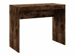 vidaxl Escritorio de madera contrachapada roble ahumado 90x40x72 cm Color natural claro New