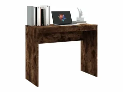 vidaxl Escritorio de madera contrachapada roble ahumado 90x40x72 cm Color natural claro New