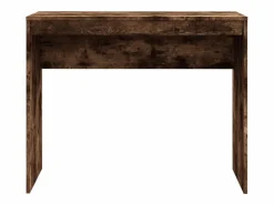 vidaxl Escritorio de madera contrachapada roble ahumado 90x40x72 cm Color natural claro New