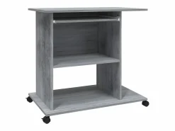 Clicnbuy Mesa De Ordenador|Escritorio de madera contrachapada Sonoma 80x50x75 cm