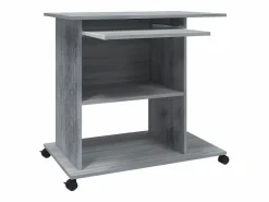 Clicnbuy Mesa De Ordenador|Escritorio de madera contrachapada Sonoma 80x50x75 cm