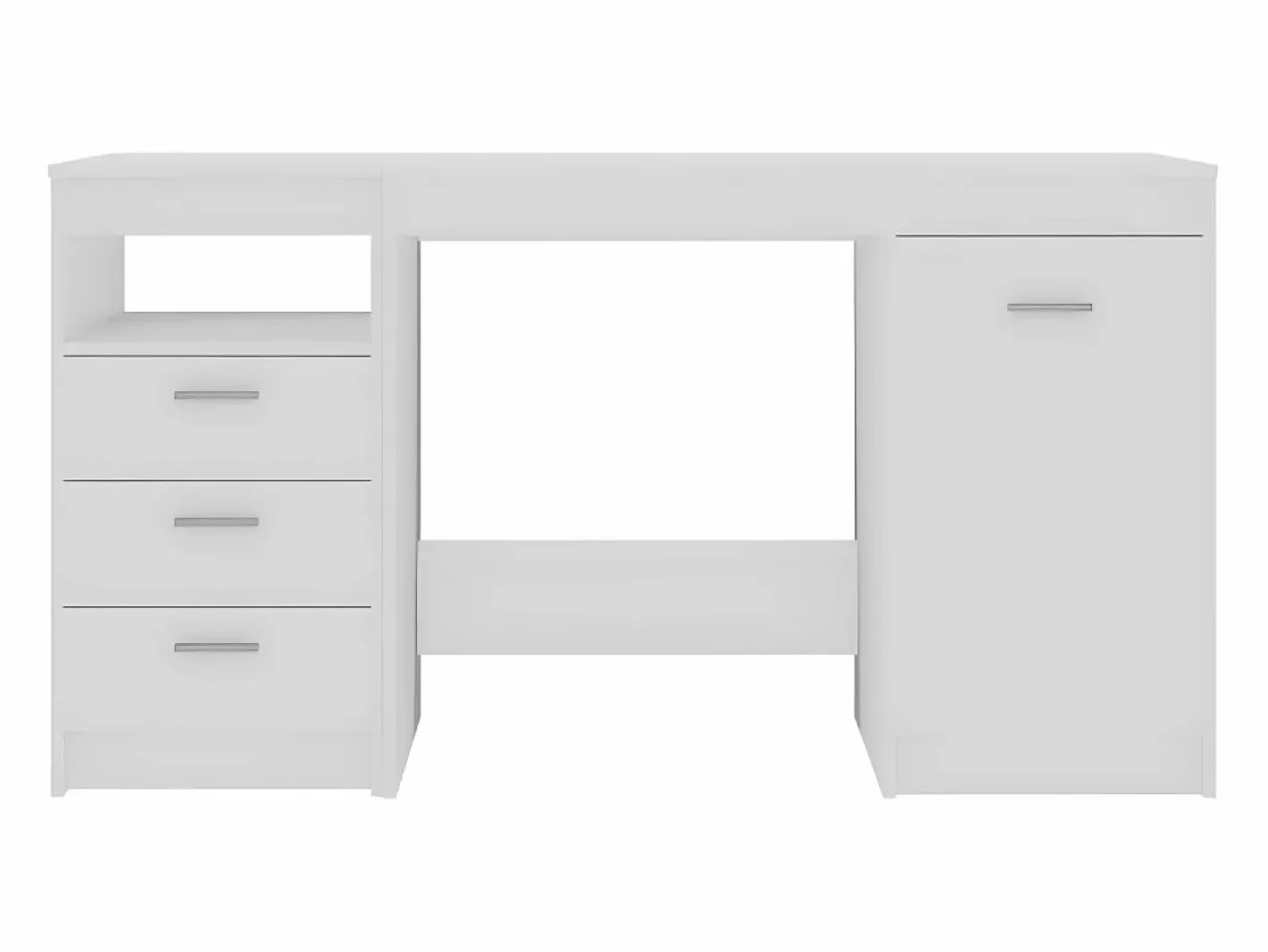 Clicnbuy Escritorio de madera contrachapada 140x50x76 cm Blanco Hot