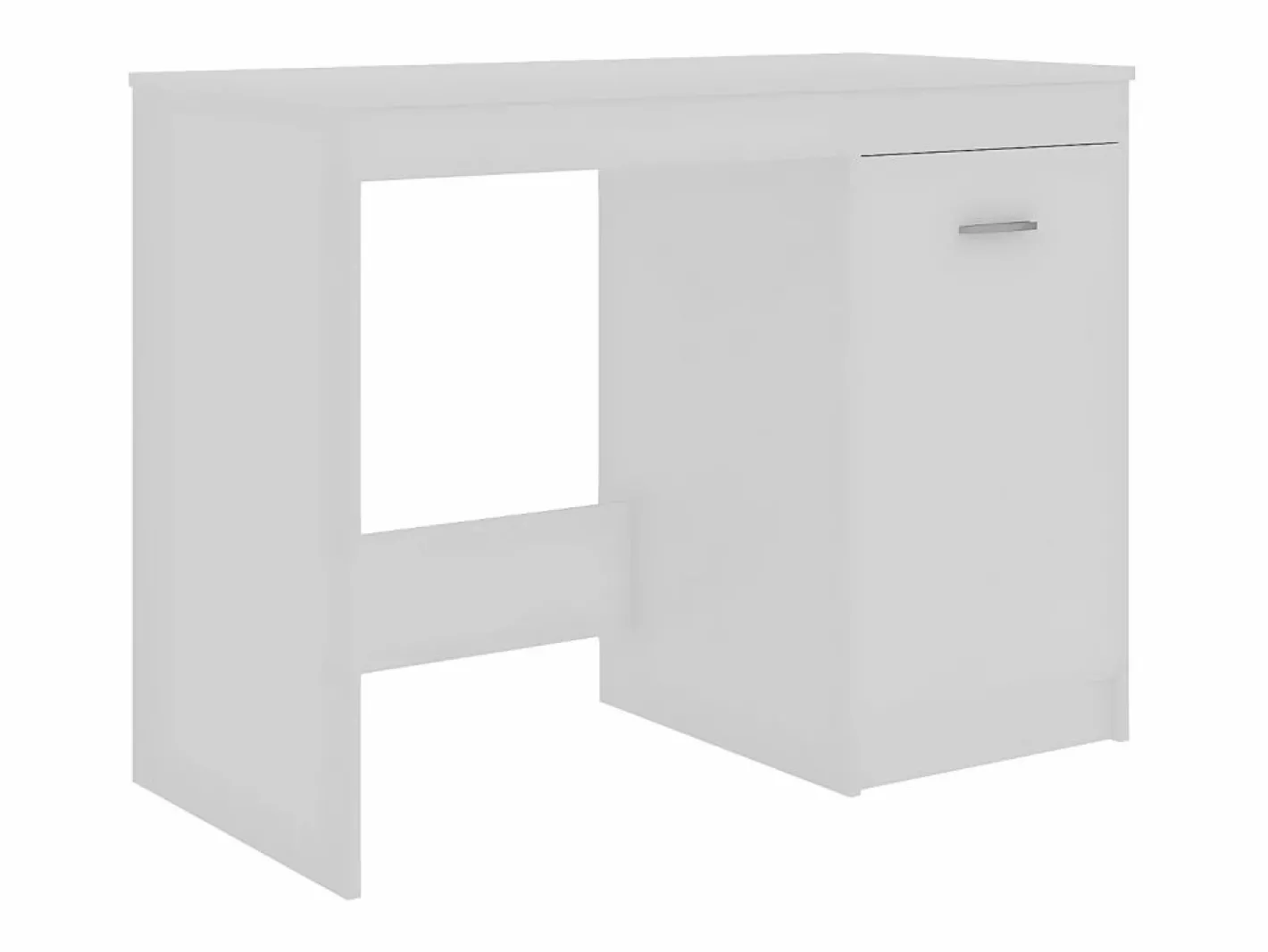 Clicnbuy Escritorio de madera contrachapada 140x50x76 cm Blanco Hot