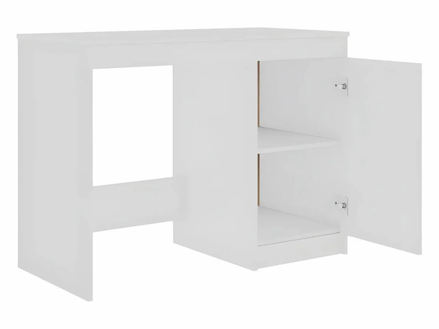 Clicnbuy Escritorio de madera contrachapada 140x50x76 cm Blanco Hot