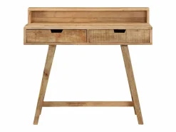 vidaxl Escritorio Tradicional|Escritorio de madera de mango rugosa 100x45x90 cm