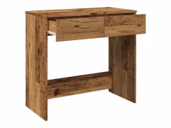 vidaxl Escritorio de madera ingeniería madera envejecida 80x40x75 cm Color natural claro Online