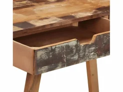 Clicnbuy Escritorio de madera maciza reciclada Multicolor Discount