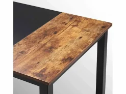 Escritorio de oficina diseño industrial de metal soporte auriculares 160x60 Stuttgart Marru00f3n Discount