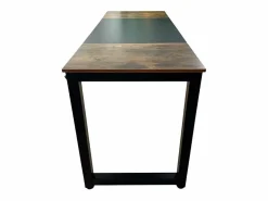 Escritorio de oficina diseño industrial de metal soporte auriculares 160x60 Stuttgart Marru00f3n Discount