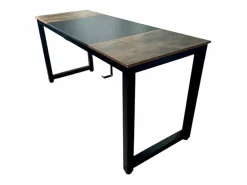 Escritorio de oficina diseño industrial de metal soporte auriculares 160x60 Stuttgart Marru00f3n Discount