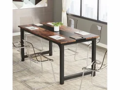 Tribesigns Mesa De Ordenador|Escritorio de ordenador moderno, 160 x 80 cm, Gran escritorio, Mesa de ordenador, Escritorio de estudio, Puesto de trabajo para oficina en casa, Rústico/Negro