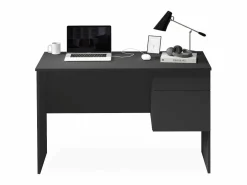 Escritorio Easy con 1 puerta y 1 cajón, color antracita mate, 110 x 50 x 75 cm Gris antracita Best