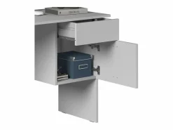 Escritorio Easy con 1 puerta y 1 cajón mate 110x50x75 cm Blanco