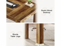 Tribesigns Mesa De Ordenador|Escritorio ejecutivo de 160 cm, gran escritorio de oficina para computadora, simple mesa de trabajo para escribir