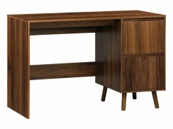 Escritorio escandinavo decoración madera 2 cajones nogal^Sweeek Hot