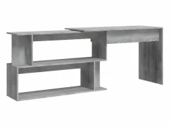 Clicnbuy Escritorio Rinconero|Escritorio esquina madera contrachapada Sonoma 200x50x76cm