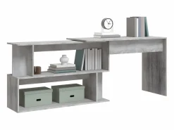 Clicnbuy Escritorio Rinconero|Escritorio esquina madera contrachapada Sonoma 200x50x76cm