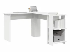 Clicnbuy Escritorio Rinconero|Escritorio Esquinero con Almacenamiento con estante