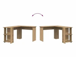 Escritorio Esquinero con Almacenamiento Roble artisan^Clicnbuy Clearance