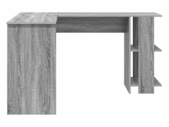 Clicnbuy Escritorio Rinconero|Escritorio Esquinero con Almacenamiento con estante Sonoma