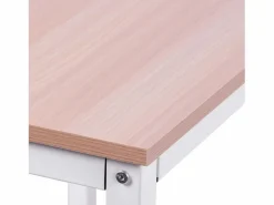 Mesa Gaming|Escritorio esquinero en forma de L, MDF, color natural (150x150x76 cm)