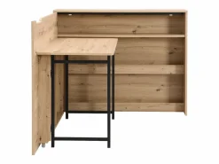 Vente-unique Escritorio esquinero plegable mdf color natural - RELIMY Color natural claro Discount