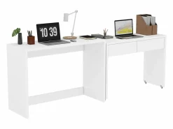 Escritorio extensible 110×40×78 cm - combinación flexible - con ruedas - certificado FSC -^ModernLuxe Sale