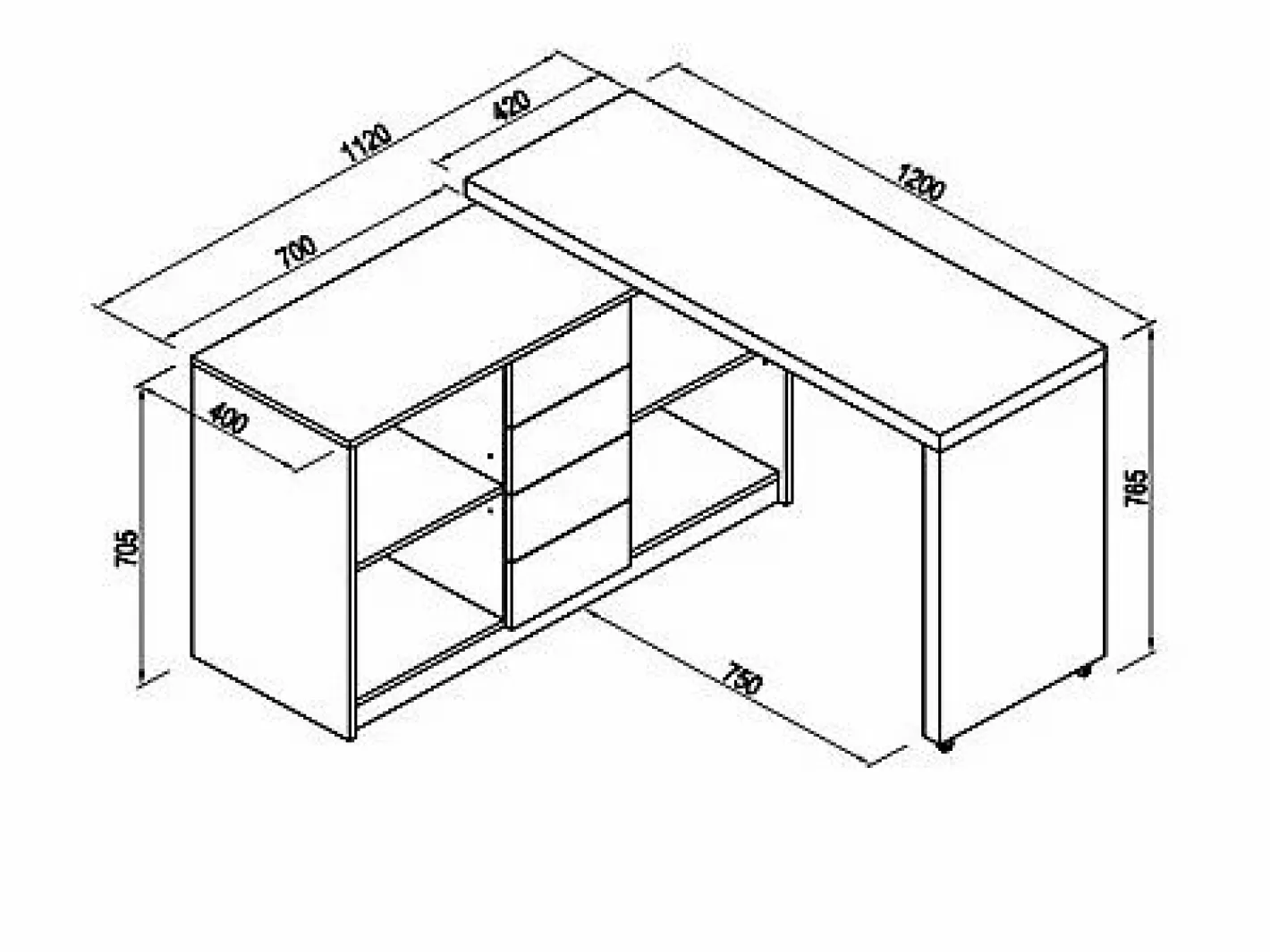 Vente-unique Escritorio extensible con tablero giratorio 360° en MDF lacado en - PAVELO Blanco Sale
