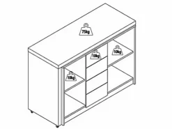 Vente-unique Escritorio extensible con tablero giratorio 360° en MDF lacado en - PAVELO Blanco Sale