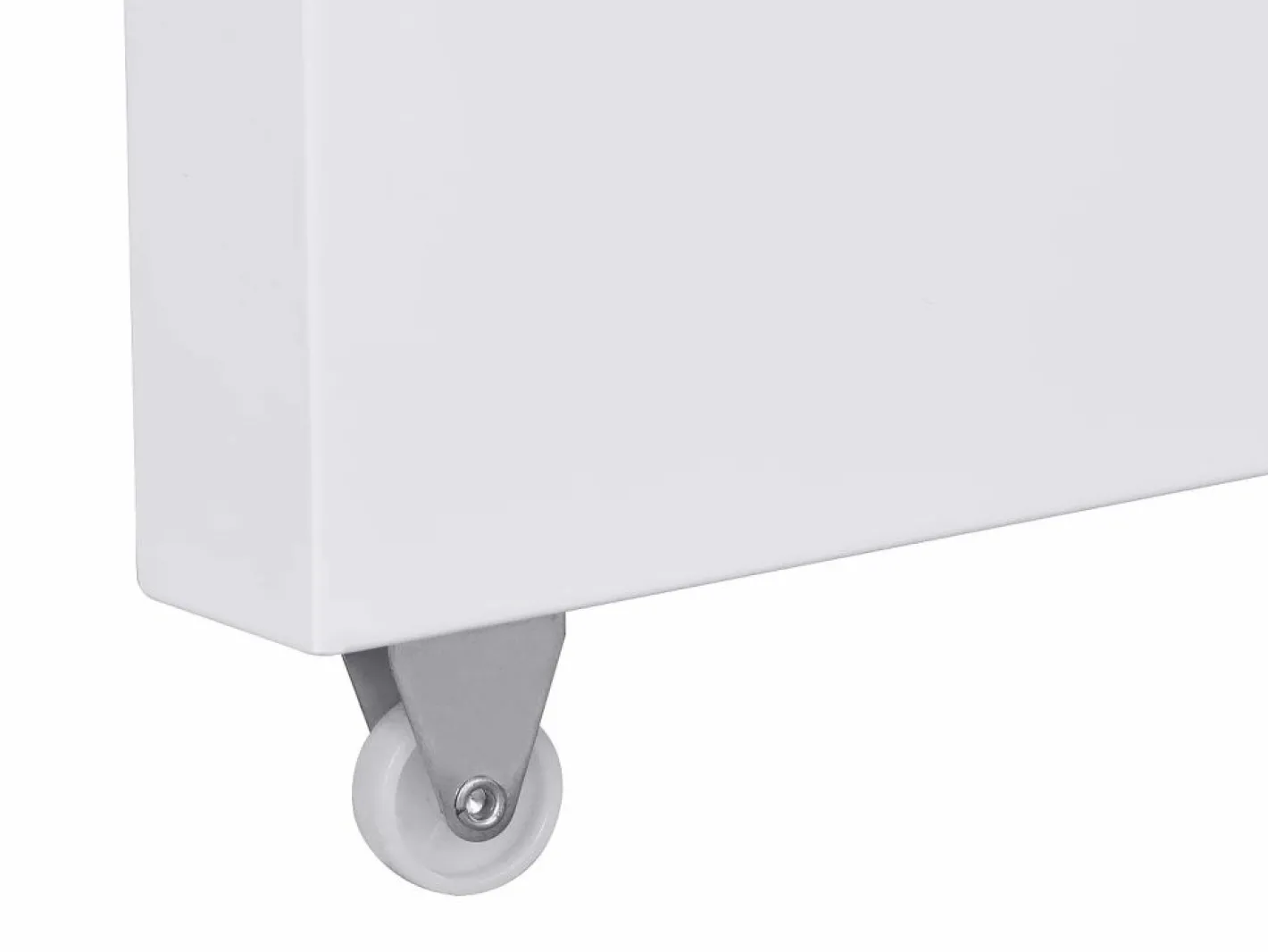 Vente-unique Escritorio extensible con tablero giratorio 360° en MDF lacado en - PAVELO Blanco Sale
