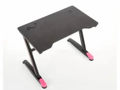Escritorio gamer y rojo con patas de acero NERD^MSO Sale