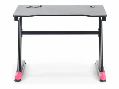Escritorio gamer y rojo con patas de acero NERD^MSO Sale
