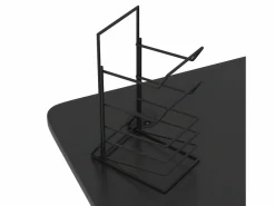 Clicnbuy Mesa Gaming|Escritorio gaming LED con patas en forma Z 90x60x75 cm