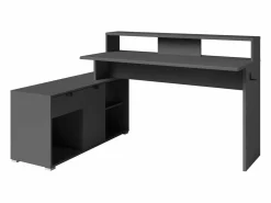 Mesa Gaming|Escritorio gaming modular Playit de melamina con LED 94,8x134 a 167,7x60 cm