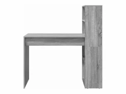 vidaxl Escritorio Sonoma 113 x 54 x 120 cm Madera de ingeniería Gris Sale