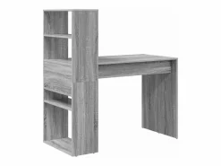 vidaxl Escritorio Sonoma 113 x 54 x 120 cm Madera de ingeniería Gris Sale