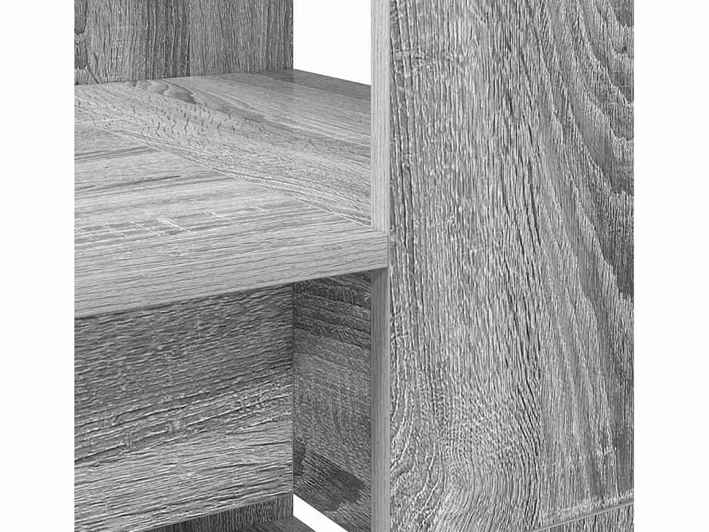 vidaxl Escritorio Sonoma 113 x 54 x 120 cm Madera de ingeniería Gris Sale