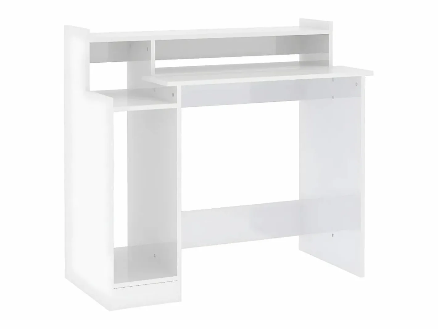 Clicnbuy Mesa Gaming|Escritorio LED madera contrachapada brillo 97x45x90 cm
