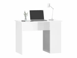 Clicnbuy Escritorio Tradicional|Escritorio madera contrachapada brillante 100x55x75 cm