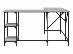 Escritorio madera de ingeniería Sonoma 139x139x75 cm^Clicnbuy