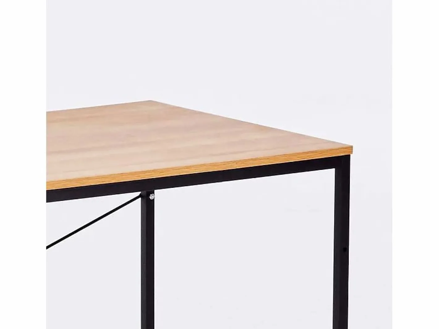 Escritorio mesa industrial 150x60 madera acero para estudio y oficina Wootop^ Hot